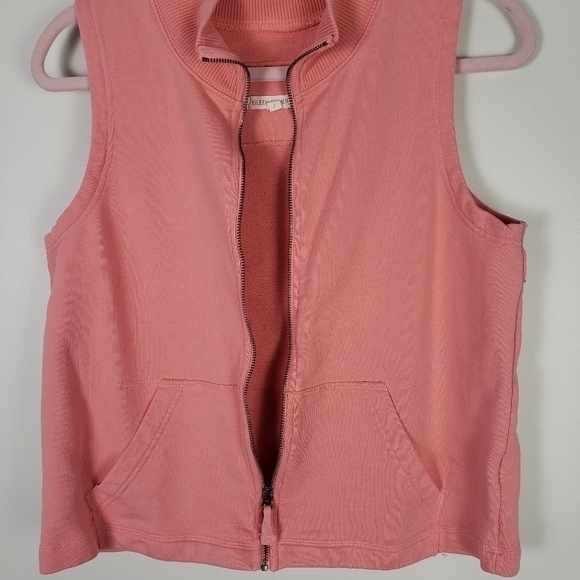 Eileen Fisher Altheltic Wear Zipper Front Vest Size S - Picture 3 of 6